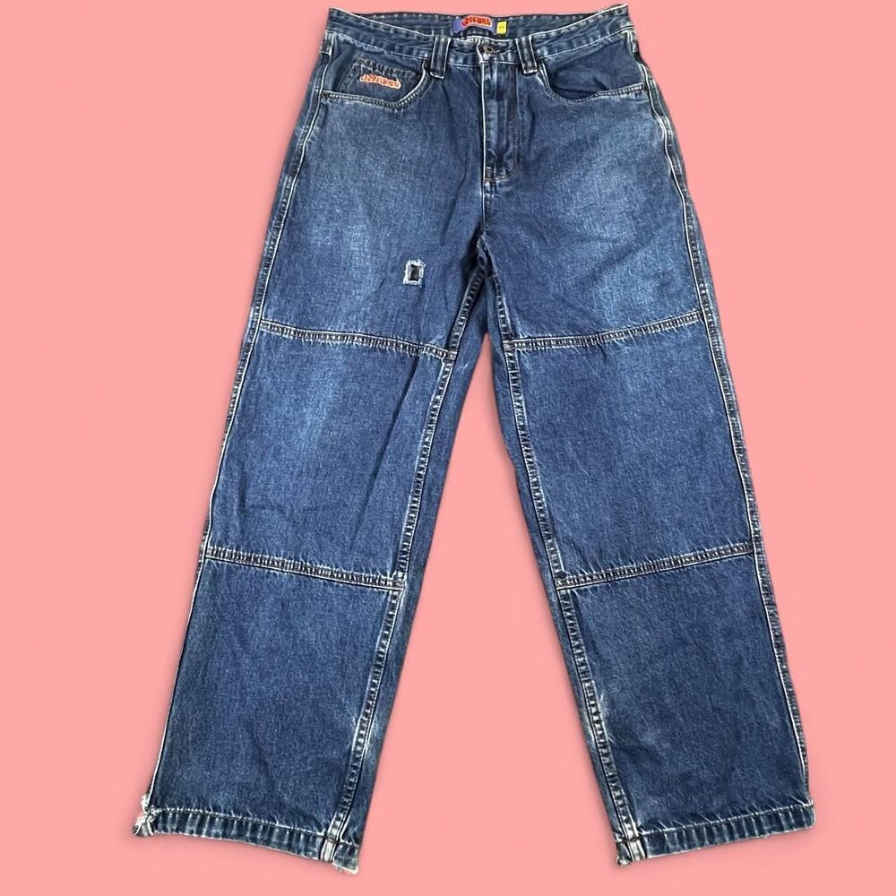 Empyre Men's Blue and Navy Jeans
